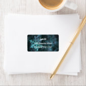 雪エレガント片差出人住所ラベル ラベル (インサイチュ)