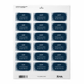 雪エレガント片差出人住所ラベル ラベル (フルシート)