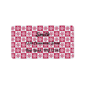 雪エレガント片差出人住所ラベル ラベル