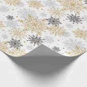 雪エレガント片 ラッピングペーパー (角)