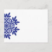 雪エレガント片（真夜中） シーズンポストカード (正面)