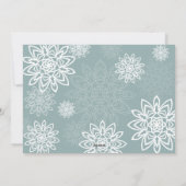 雪エレガント片Love And Light Hanukkah写真 シーズンカード (裏面)