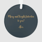 雪エレガント球 オーナメント (裏面)