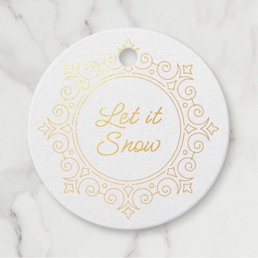 雪エレガント華美片 | 雪を降らせろ フェイバータグ (正面)