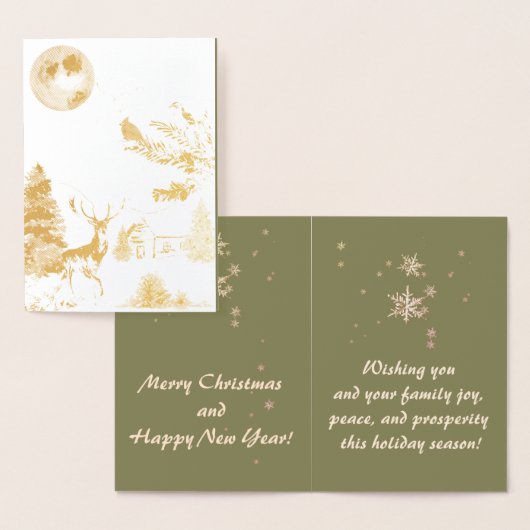 雪エレガント雪の冬ワンダーランド(鳥)ショウジョウコウカンチョウホイルカード 箔カード (ディスプレー)