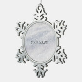 雪エレガント飾 スノーフレークピューターオーナメント (右)