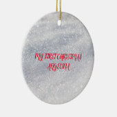 雪エレガント飾 セラミックオーナメント (右)