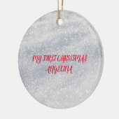 雪エレガント飾 セラミックオーナメント (左)