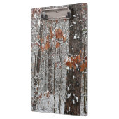 雪オークツリーズ冬の自然写真 クリップボード (左)