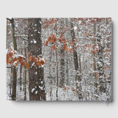 雪オークツリーズ冬の自然写真 ゲストブック (裏面)