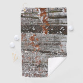 雪オークツリーズ冬の自然写真 ゴルフタオル (インサイチュ)