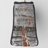 雪オークツリーズ冬の自然写真 ゴルフヘッドカバー (回転90)