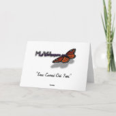 雪オークツリーズ冬の自然写真 サンキューカード (裏面)