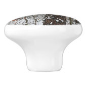 雪オークツリーズ冬の自然写真 セラミックノブ (側面)