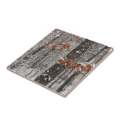 雪オークツリーズ冬の自然写真 タイル (側面)