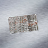 雪オークツリーズ冬の自然写真 マグネット名刺 (インサイチュ)