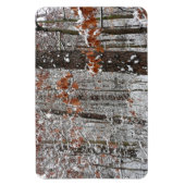 雪オークツリーズ冬の自然写真 マグネット (縦)