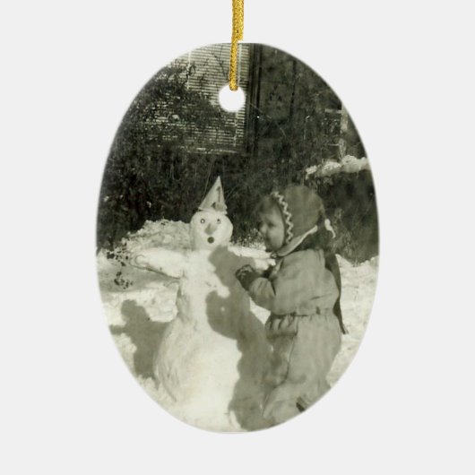 雪オーナメント セラミックオーナメント (正面)