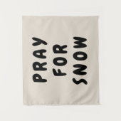 雪カスタム祈旗ボホパーソナライズされたウォール用 タペストリー (正面)