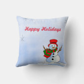 雪カスタム雪雪だるま クッション (裏面)