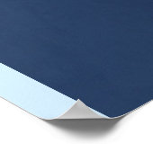 雪カッコいい片クリスマスとサンタハットのラマ ポスター (角)