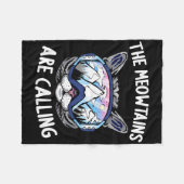 雪カッコいい盤男性へ女子キッズスキーラバーマウンタ フリースブランケット (正面(横))