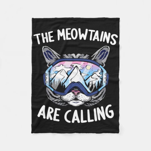 雪カッコいい盤男性へ女子キッズスキーラバーマウンタ フリースブランケット (正面)