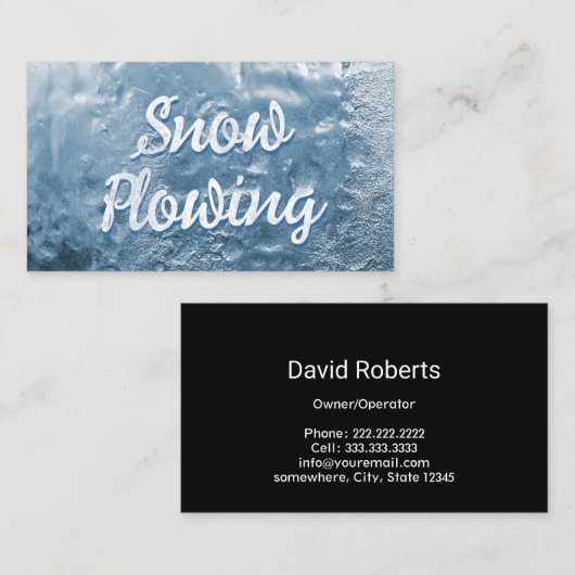 雪カッコいい耕凍ってい 名刺 (正面/裏面)