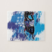 雪カッコいい車 ジグソーパズル (横)