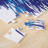 雪カッコいい車 ジグソーパズル (側面)