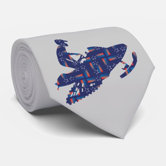 雪カッコいい車 ネクタイ (ロール)