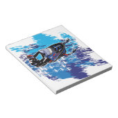 雪カッコいい車 ノートパッド (アングル)
