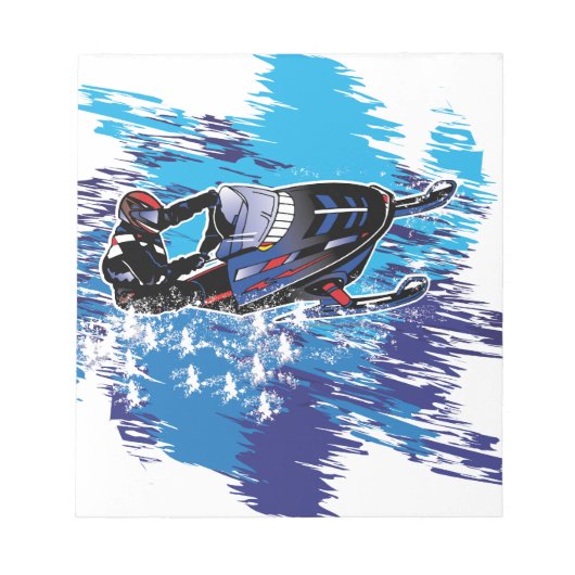 雪カッコいい車 ノートパッド (正面)