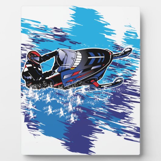 雪カッコいい車 フォトプラーク (正面)