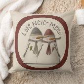 雪カップル クッション (ブランケット)