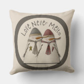 雪カップル クッション (裏面)