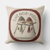 雪カップル クッション (正面)