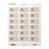 雪カップル ラベル (フルシート)