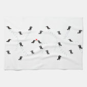 雪カラス キッチンタオル (横)