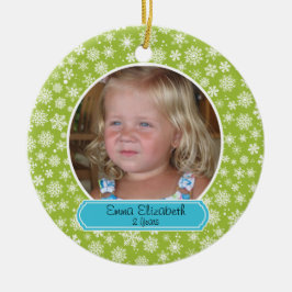 雪カラフル片オーナメント セラミックオーナメント