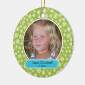 雪カラフル片オーナメント セラミックオーナメント (左)