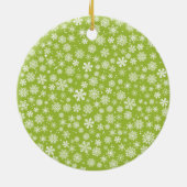 雪カラフル片オーナメント セラミックオーナメント (裏面)