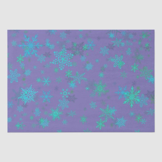 雪カラフル片ティッシュペーパー 薄葉紙 (正面)