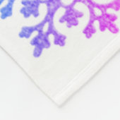 雪カラフル片フリースブランケット フリースブランケット (角)