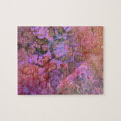 雪カラフル片抽象芸術 ジグソーパズル (横)