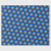 雪カラフル片 ラッピングペーパー (フラット)