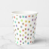 雪カラフル片 紙コップ (右)