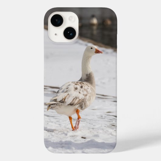 雪ガチョウ Case-Mate iPhoneケース (裏面)
