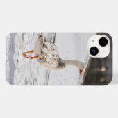 雪ガチョウ Case-Mate iPhoneケース (裏面 (横))