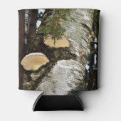 雪キノコの樺の木ツリー 缶クーラー (正面)